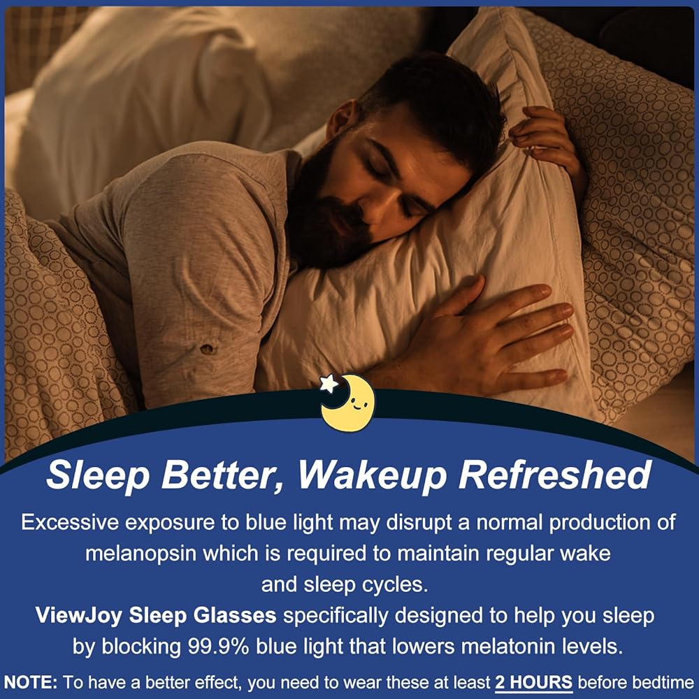 Joahis Programmer Glasses: Blue Light Blocking Amber Lens for Enhanced Focus